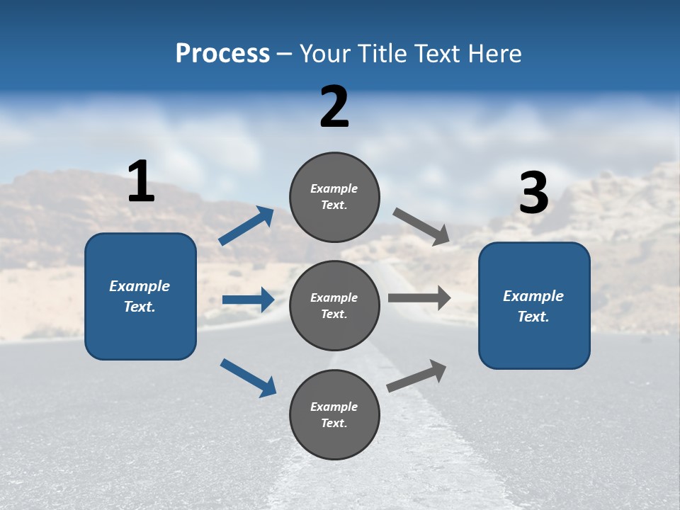 Landscape Traffic Way PowerPoint Template