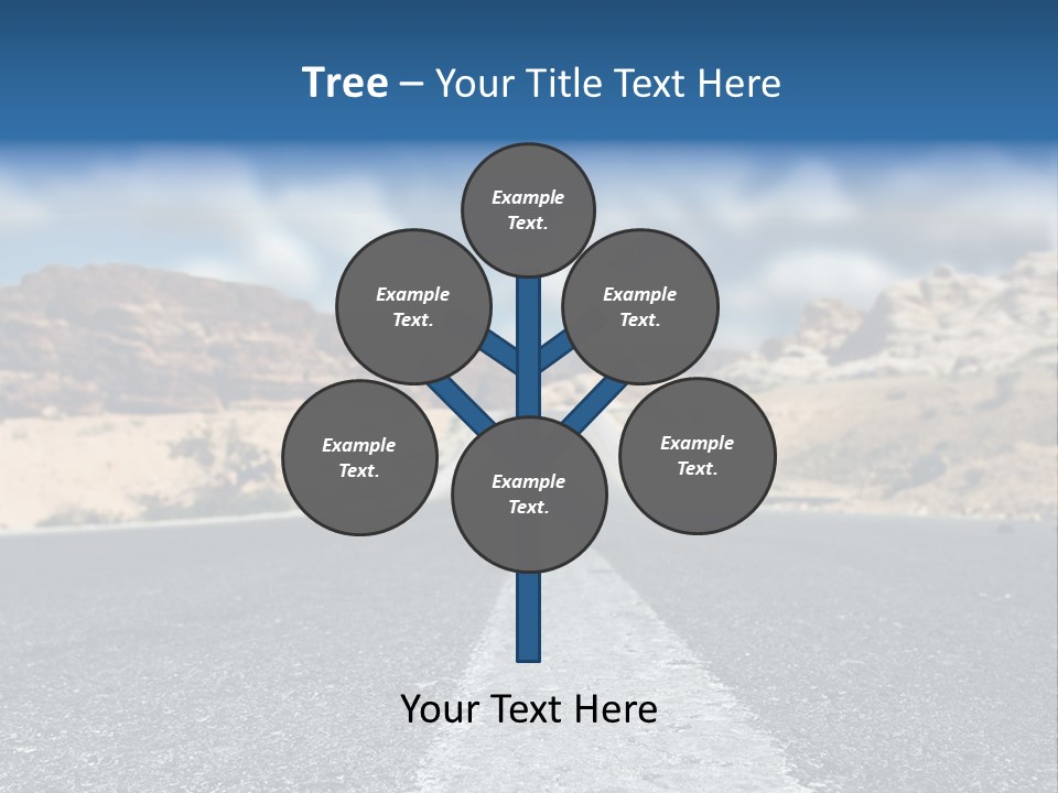 Landscape Traffic Way PowerPoint Template