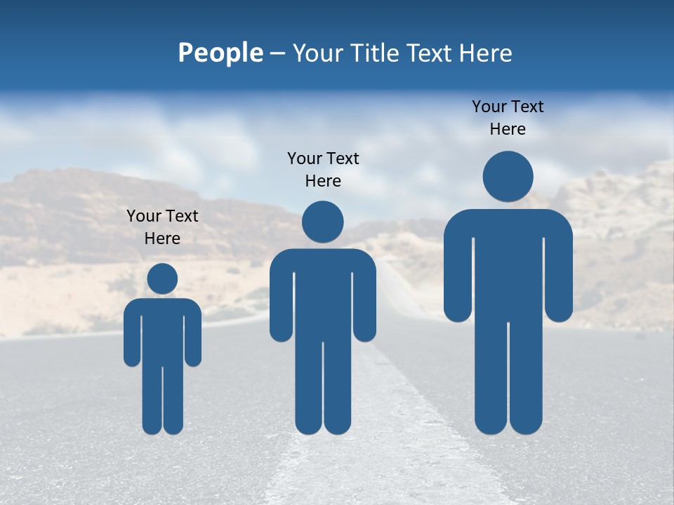 Landscape Traffic Way PowerPoint Template