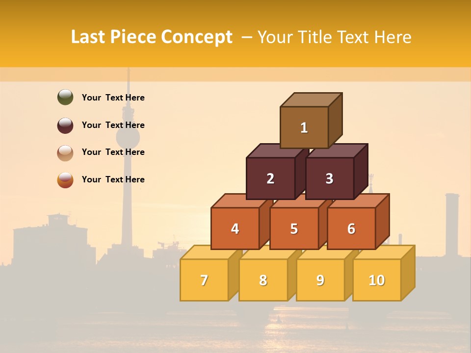 Tower Kreuzberg Skyline PowerPoint Template