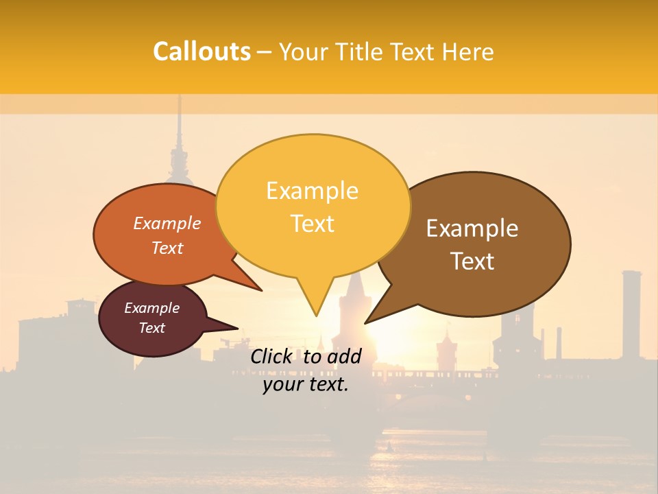 Tower Kreuzberg Skyline PowerPoint Template