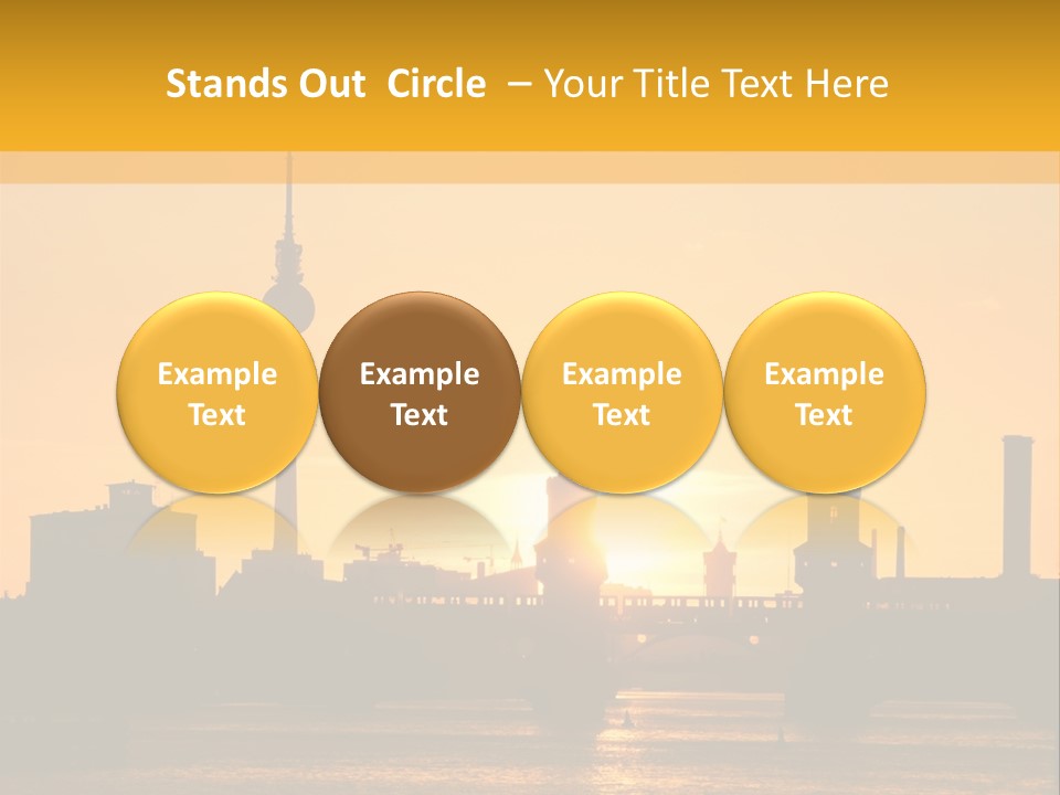 Tower Kreuzberg Skyline PowerPoint Template