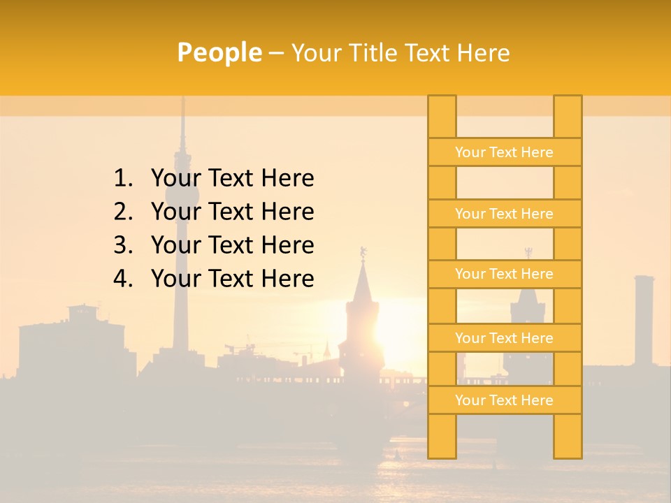 Tower Kreuzberg Skyline PowerPoint Template