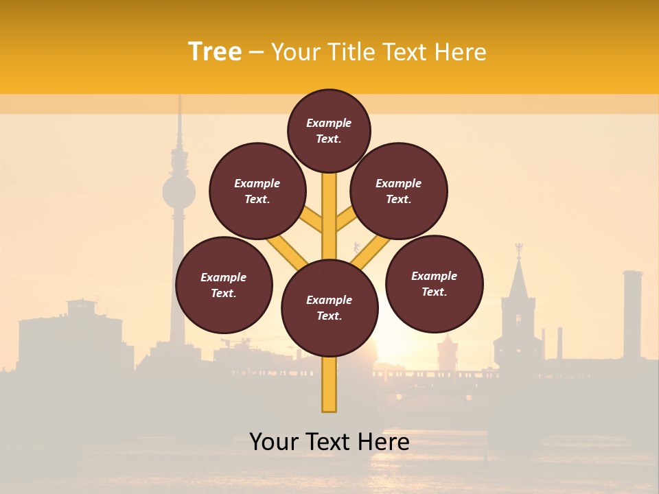 Tower Kreuzberg Skyline PowerPoint Template