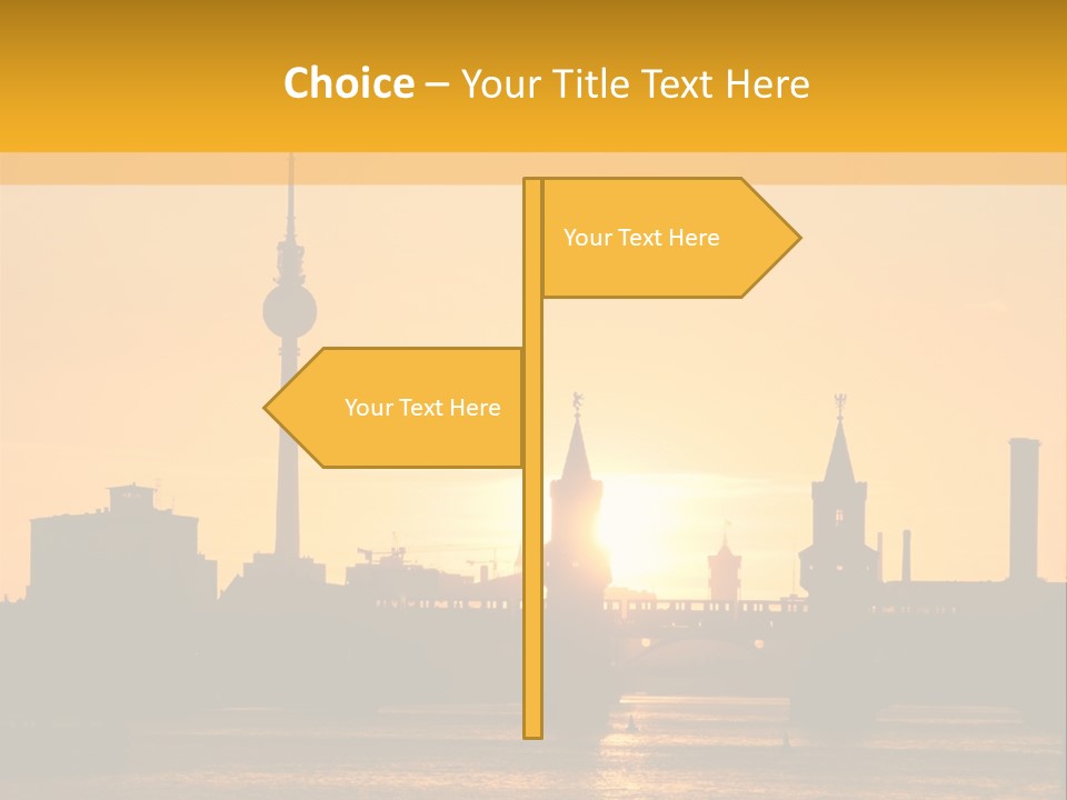 Tower Kreuzberg Skyline PowerPoint Template