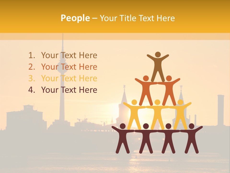 Tower Kreuzberg Skyline PowerPoint Template