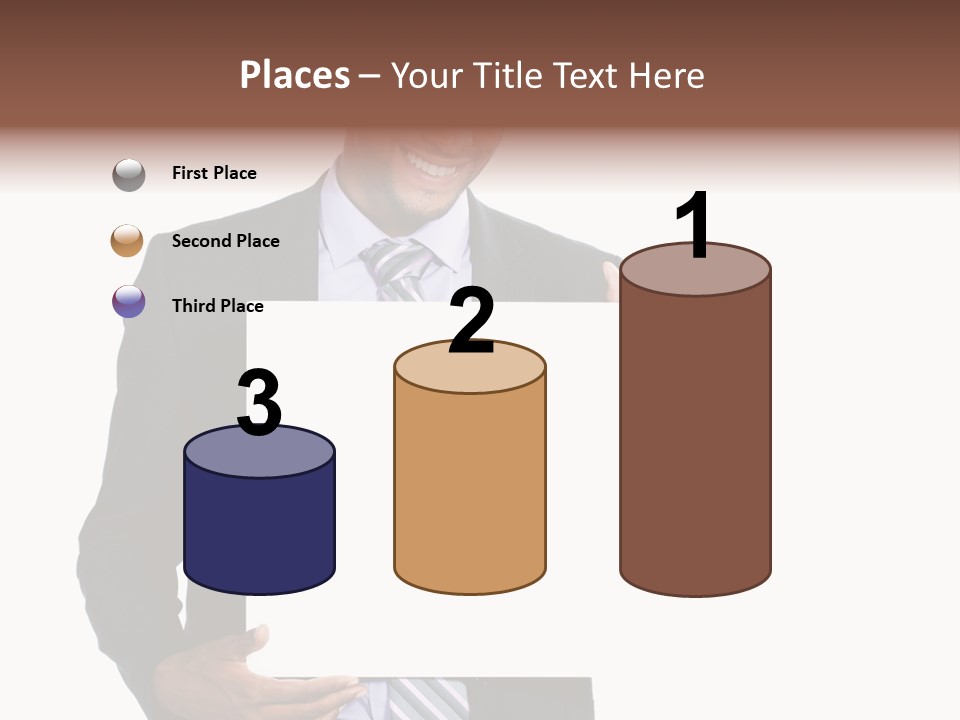 Hold Presentation Pointing PowerPoint Template