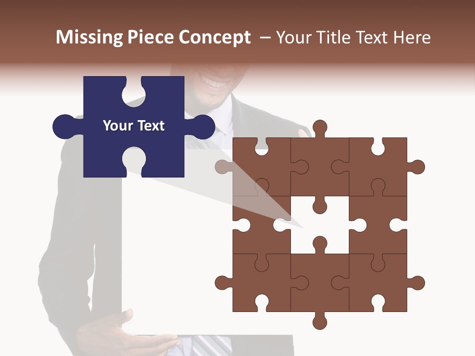 Hold Presentation Pointing PowerPoint Template