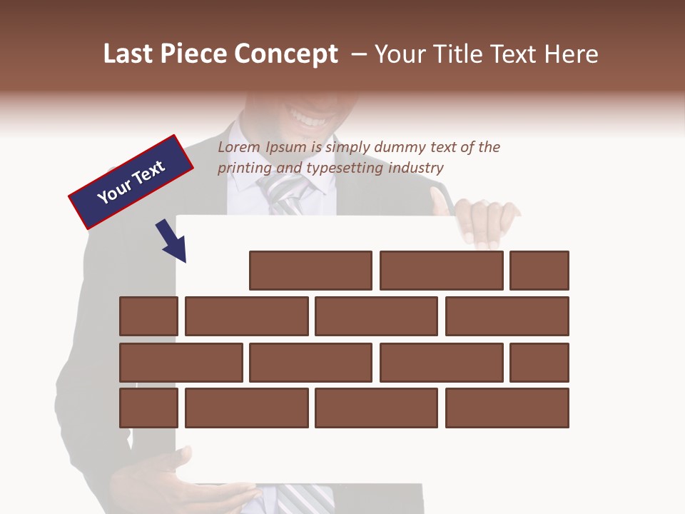 Hold Presentation Pointing PowerPoint Template