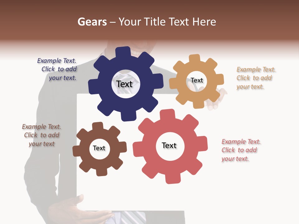 Hold Presentation Pointing PowerPoint Template