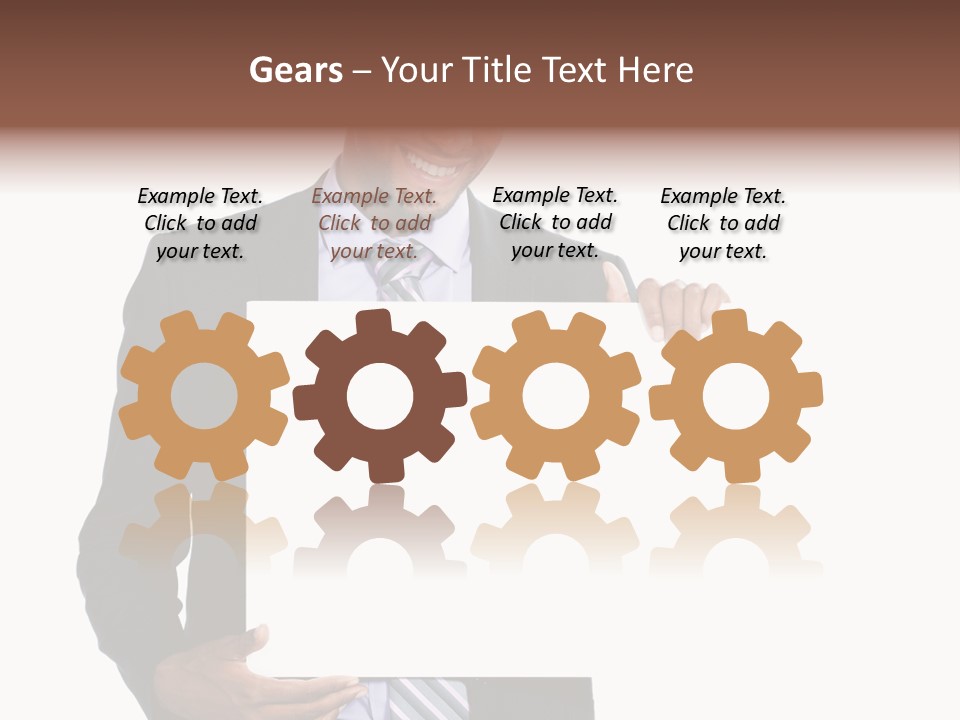 Hold Presentation Pointing PowerPoint Template