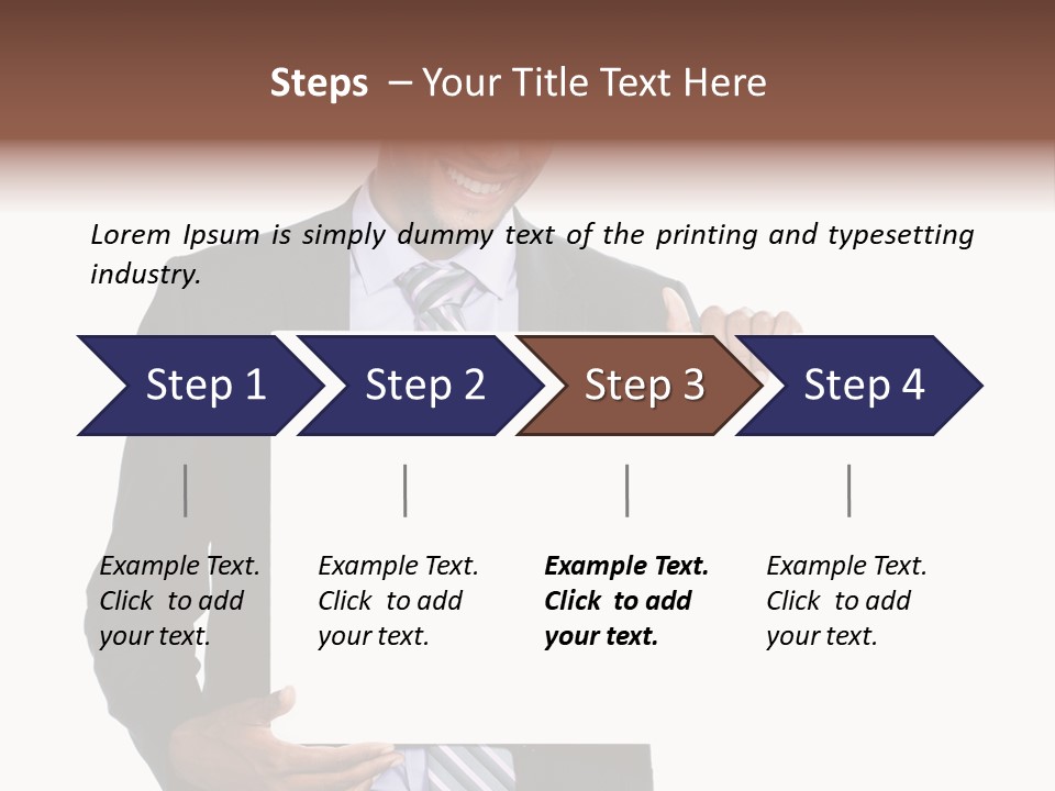 Hold Presentation Pointing PowerPoint Template