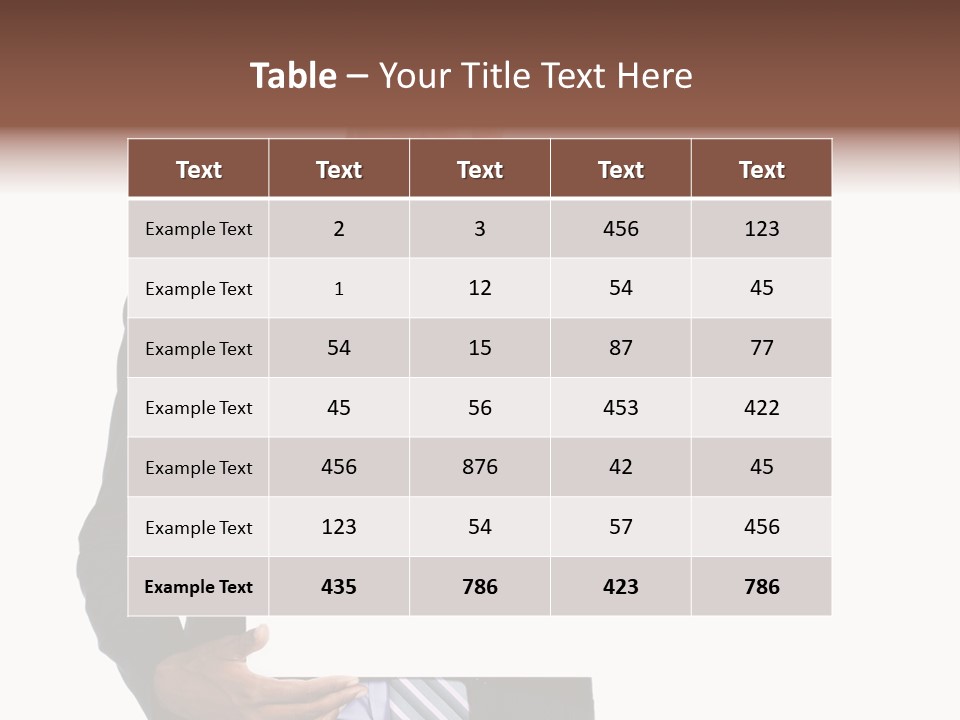 Hold Presentation Pointing PowerPoint Template