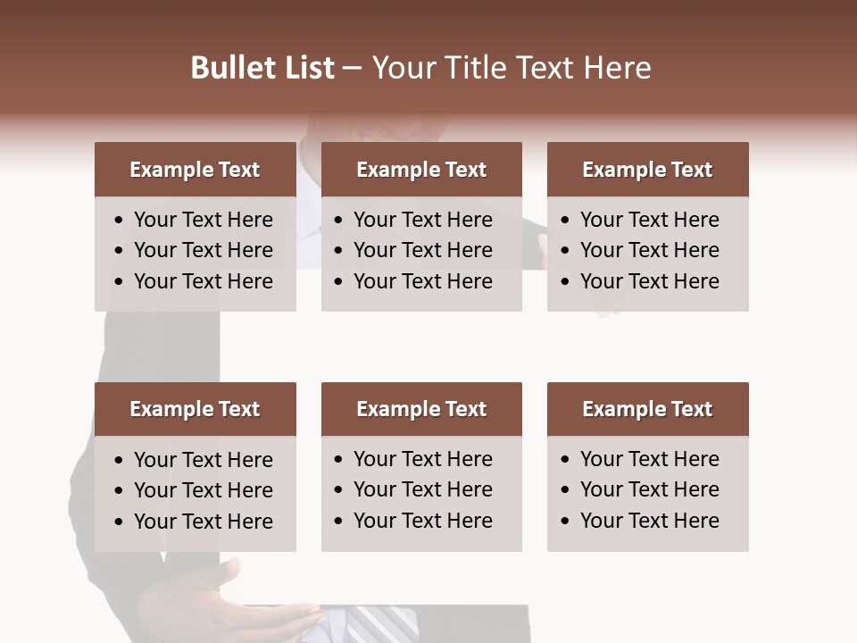 Hold Presentation Pointing PowerPoint Template