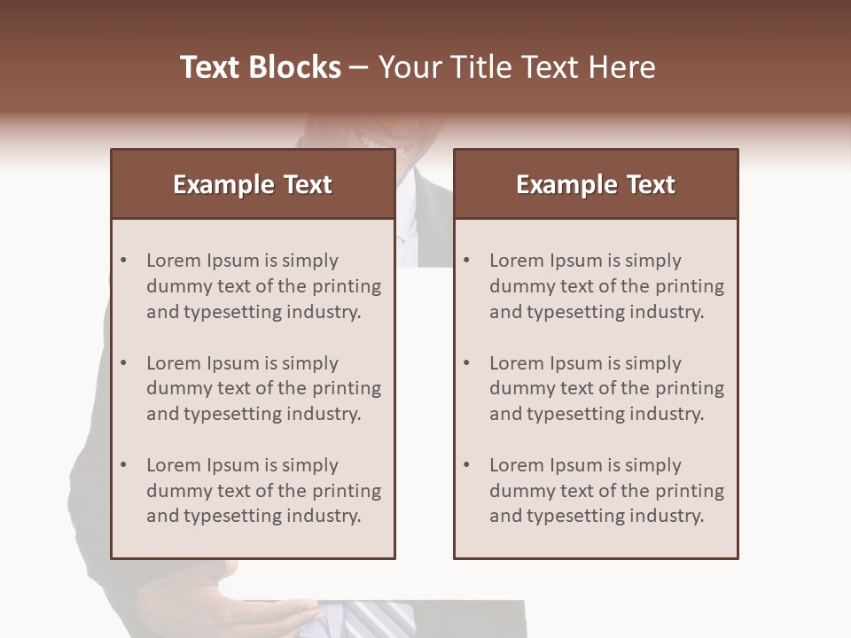 Hold Presentation Pointing PowerPoint Template