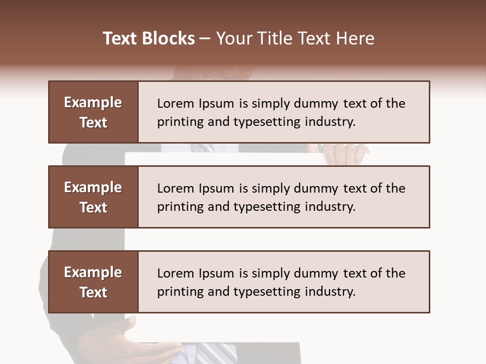 Hold Presentation Pointing PowerPoint Template
