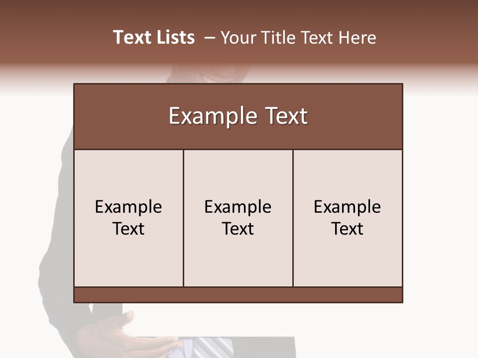 Hold Presentation Pointing PowerPoint Template