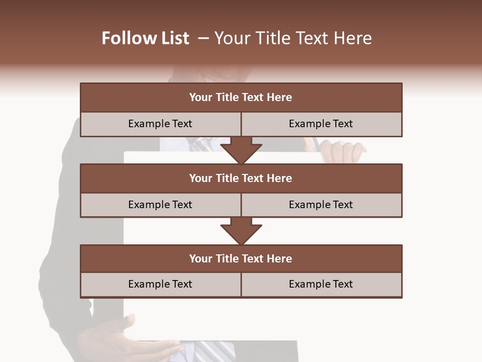Hold Presentation Pointing PowerPoint Template