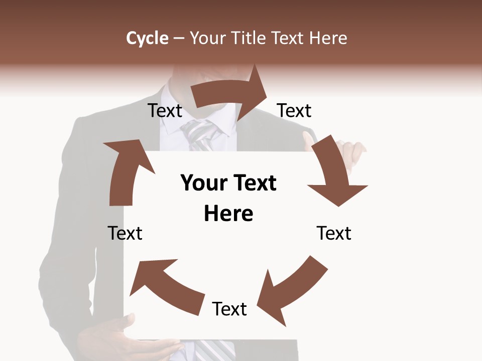 Hold Presentation Pointing PowerPoint Template