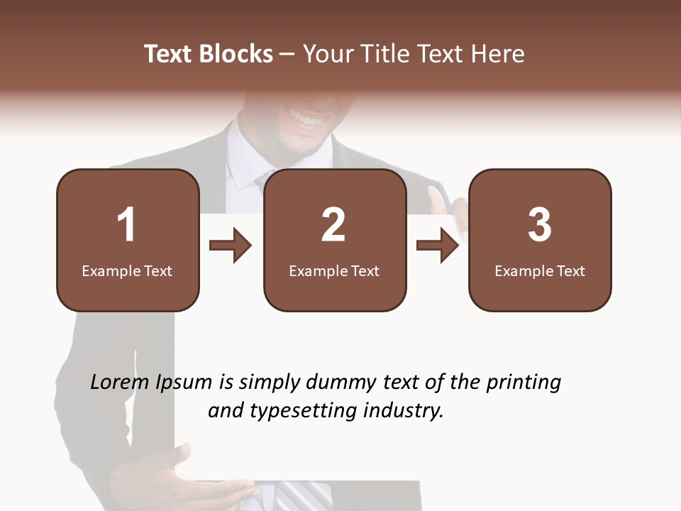 Hold Presentation Pointing PowerPoint Template