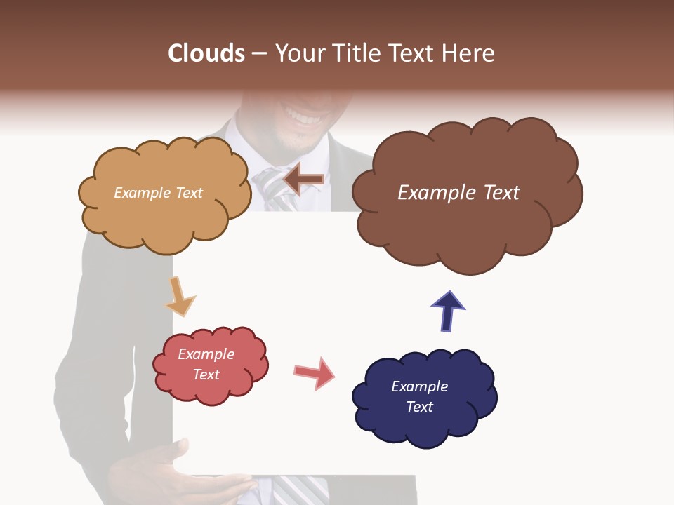 Hold Presentation Pointing PowerPoint Template