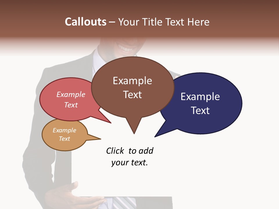 Hold Presentation Pointing PowerPoint Template