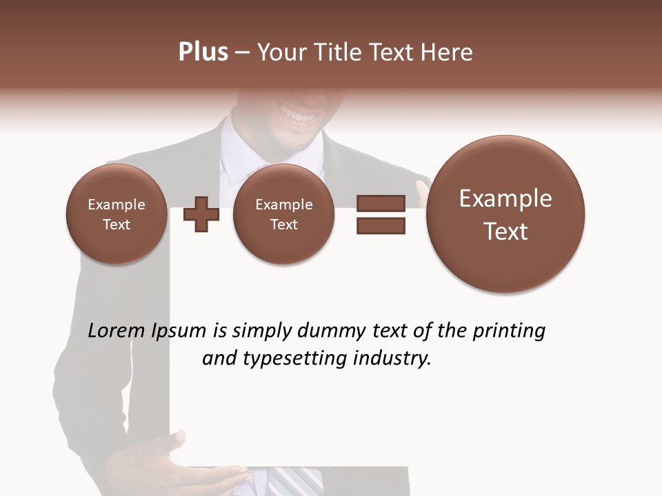 Hold Presentation Pointing PowerPoint Template