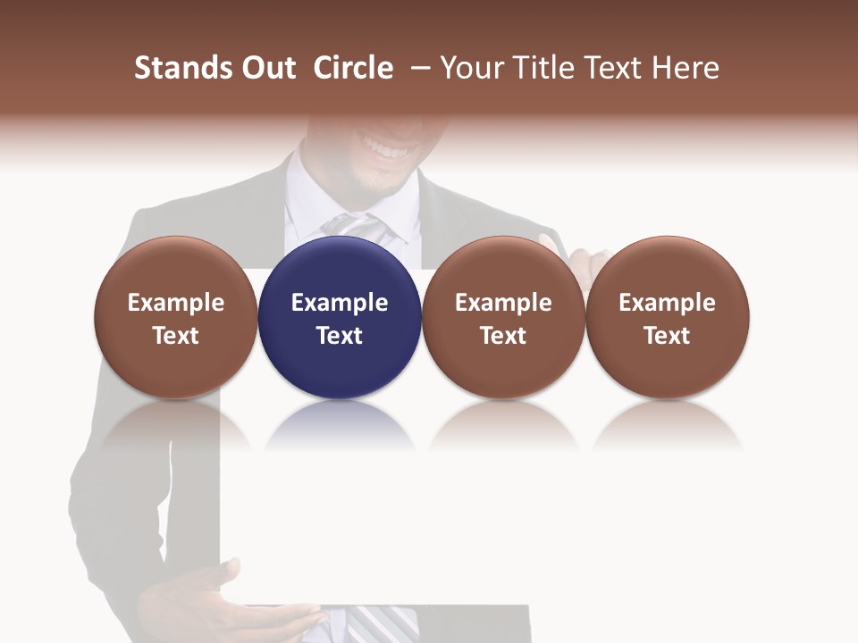 Hold Presentation Pointing PowerPoint Template