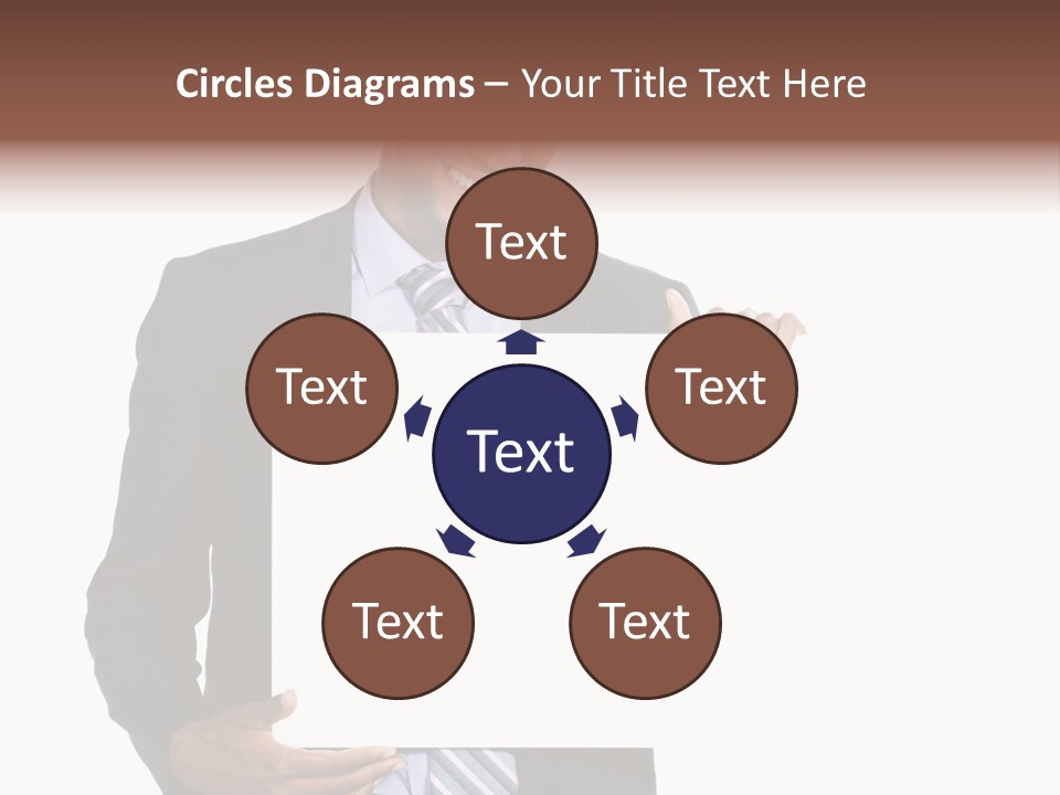 Hold Presentation Pointing PowerPoint Template