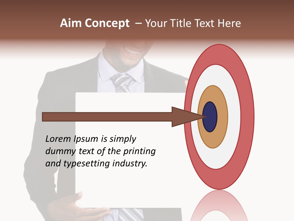 Hold Presentation Pointing PowerPoint Template