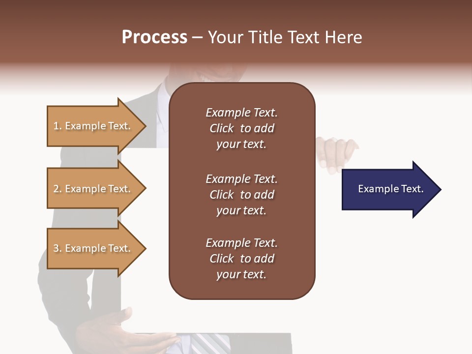 Hold Presentation Pointing PowerPoint Template