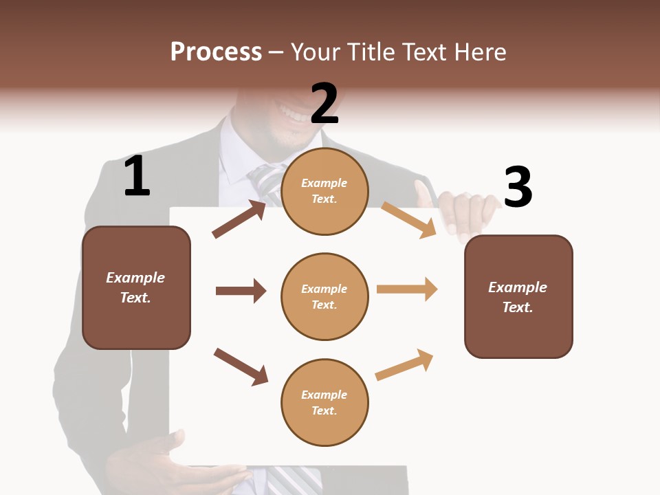 Hold Presentation Pointing PowerPoint Template