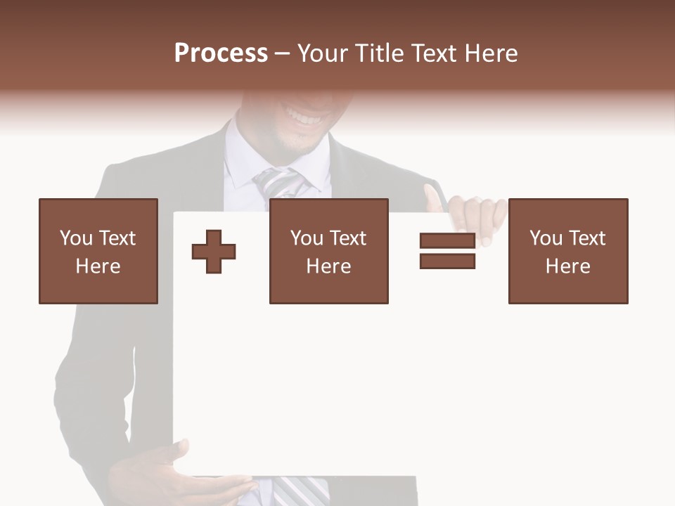Hold Presentation Pointing PowerPoint Template