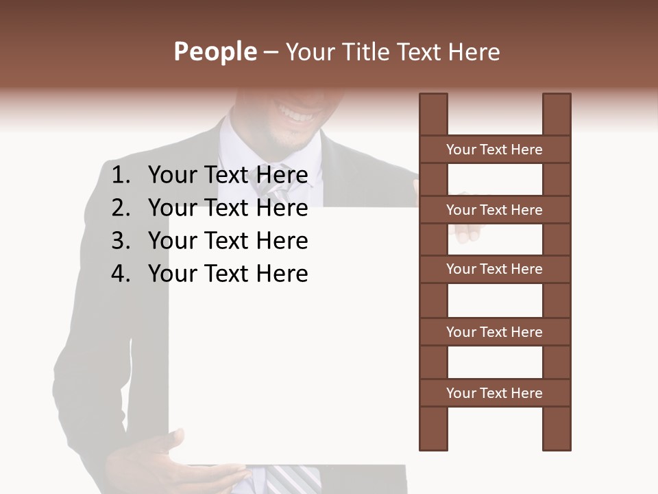 Hold Presentation Pointing PowerPoint Template