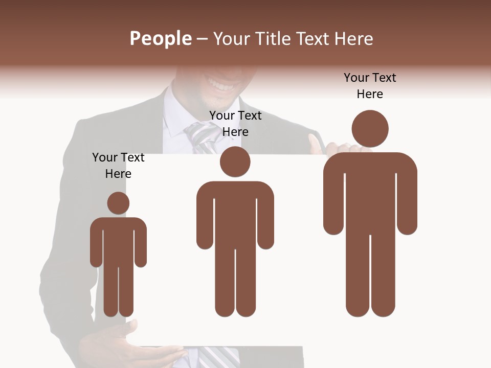 Hold Presentation Pointing PowerPoint Template