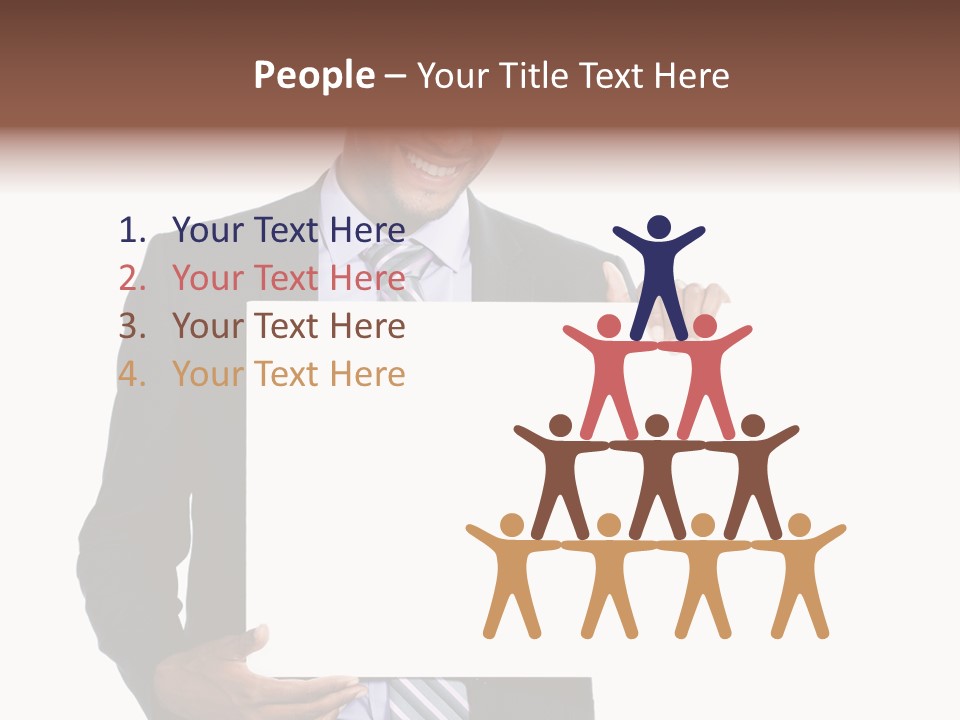 Hold Presentation Pointing PowerPoint Template