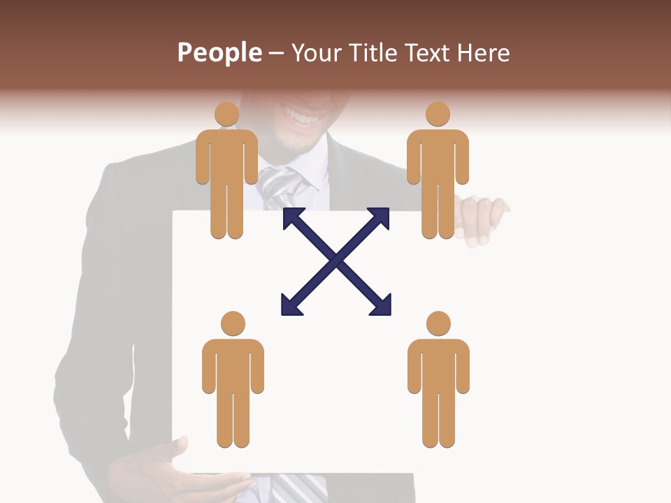 Hold Presentation Pointing PowerPoint Template