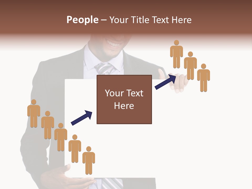 Hold Presentation Pointing PowerPoint Template