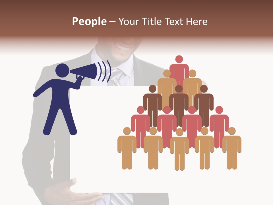 Hold Presentation Pointing PowerPoint Template