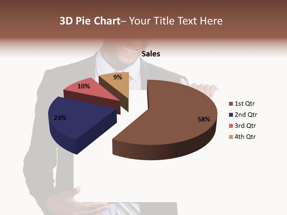 Hold Presentation Pointing PowerPoint Template