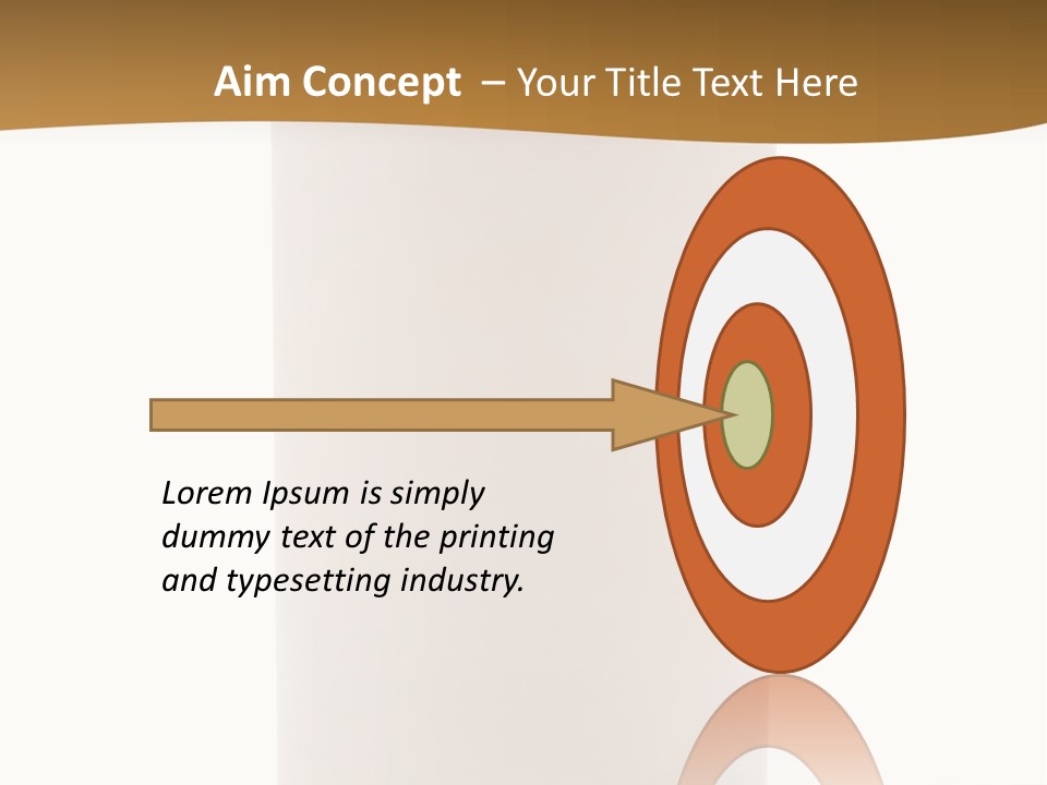 Medical Orange Empty PowerPoint Template