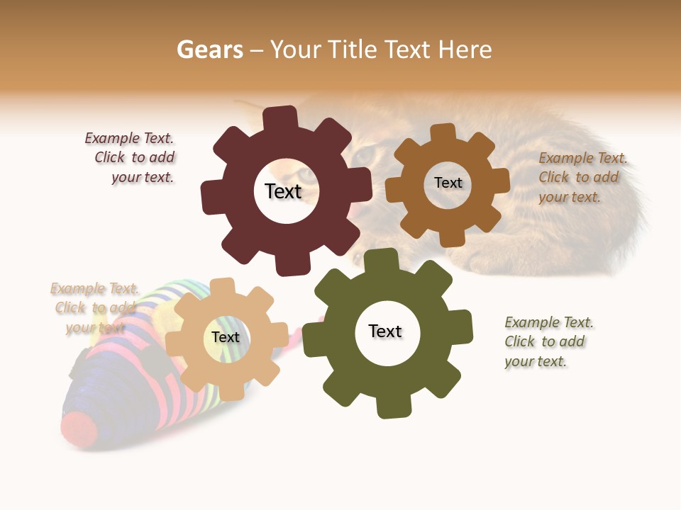 Toy Mouse Horizontal Mice PowerPoint Template