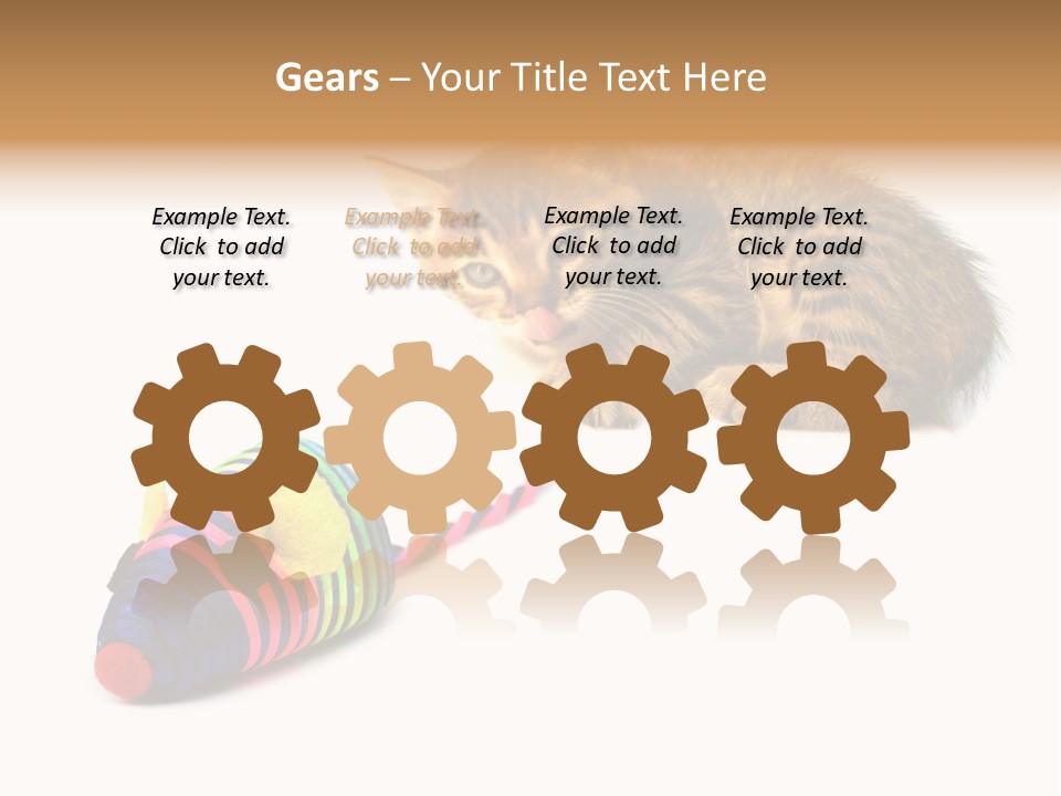 Toy Mouse Horizontal Mice PowerPoint Template