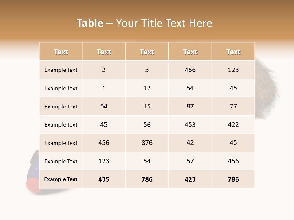 Toy Mouse Horizontal Mice PowerPoint Template
