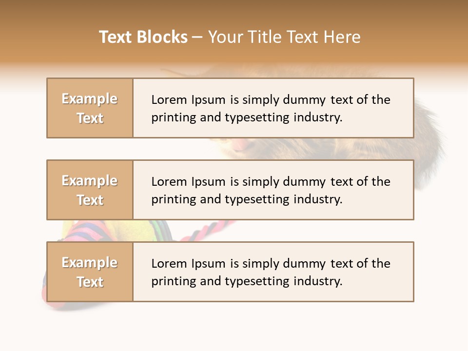 Toy Mouse Horizontal Mice PowerPoint Template