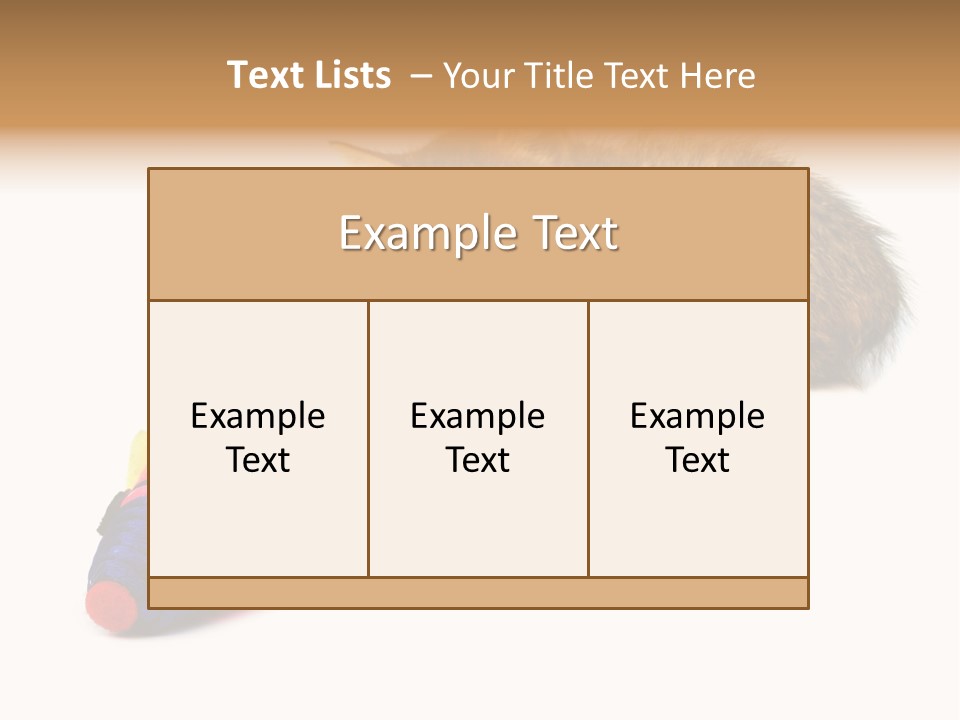 Toy Mouse Horizontal Mice PowerPoint Template