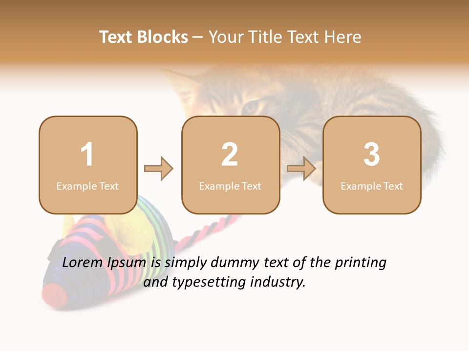 Toy Mouse Horizontal Mice PowerPoint Template