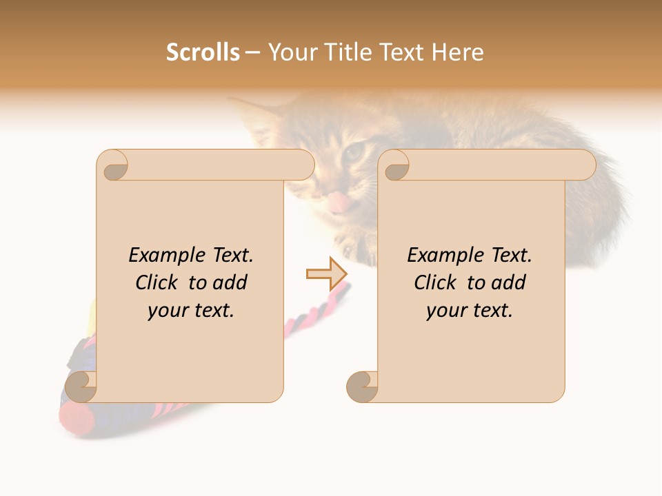 Toy Mouse Horizontal Mice PowerPoint Template