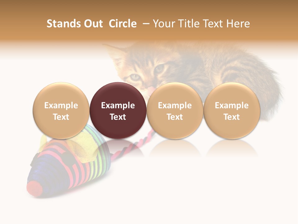 Toy Mouse Horizontal Mice PowerPoint Template