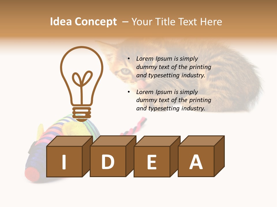 Toy Mouse Horizontal Mice PowerPoint Template